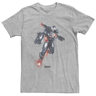 Big & Tall Marvel Avengers Endgame War Machine Paint Tee