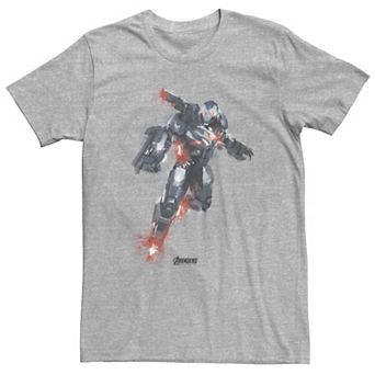 Big & Tall Marvel Avengers Endgame War Machine Paint Tee