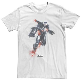 Big & Tall Marvel Avengers Endgame War Machine Paint Tee