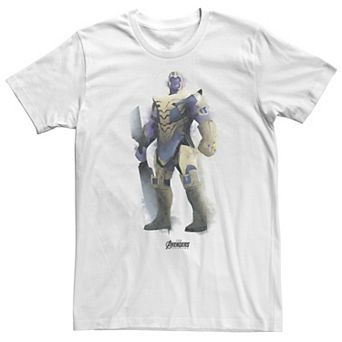 Big & Tall Marvel Avengers Endgame Thanos Spray Paint Tee