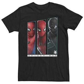 Big & Tall Marvel Spider-Man Far From Home Suits Panel Poster Tee