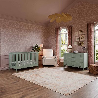 scalloped dresser Chloe 6 Drawer Dresser – Good Bones Furniture main image 1