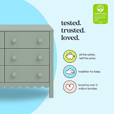 DaVinci Sammy Scalloped Bottom 6-Drawer Dresser