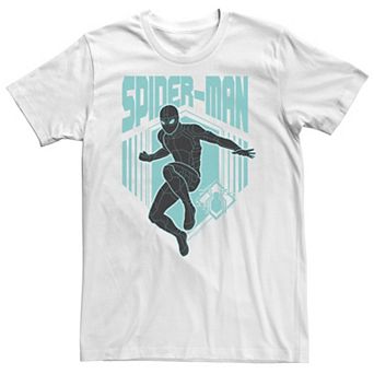 Big & Tall Marvel Spider-Man Far From Home Stealth Suit Silhouette Logo Tee