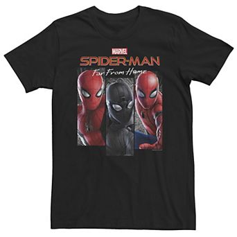 Big & Tall Marvel Spider-Man Far From Home Suit Panel Logo Tee