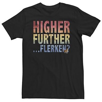 Big & Tall Marvel Captain Marvel Goose Higher Further Flerken? Logo Fill Tee