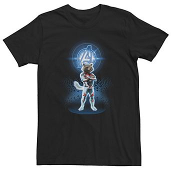 Big & Tall Marvel Avengers Endgame Rocket Quantum Graphic Tee