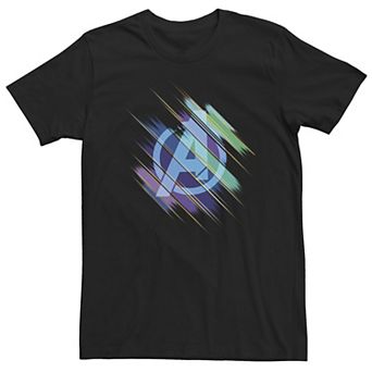 Big & Tall Marvel Avengers Endgame Logo Swiped Colors Tee