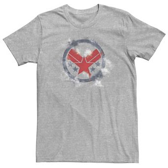 Big & Tall Marvel Avengers Endgame War Machine Spray Paint Logo Tee