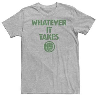 Big & Tall Marvel Avengers Endgame Whatever It Takes Hulk Logo Tee