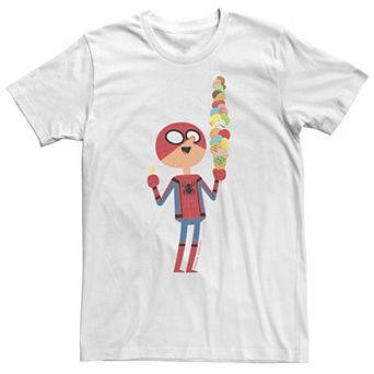 Big & Tall Marvel Spider-Man Far From Home Happy Ice Cream Cone Tee