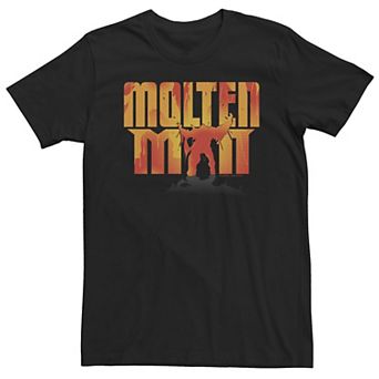 Big & Tall Marvel Spider-Man Far From Home Molten Man SIlhouette Tee