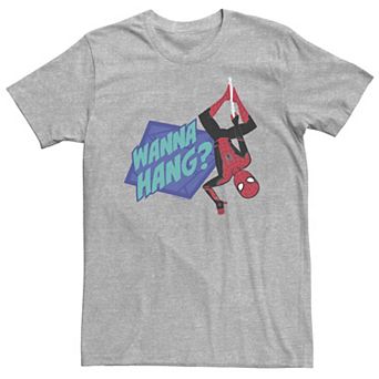 Big & Tall Marvel Spider-Man Far From Home Wanna Swing? Portrait Tee