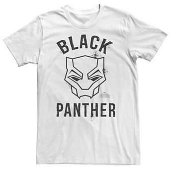Big & Tall Marvel Black Panther Movie Collegiate Graffiti Mask Tee