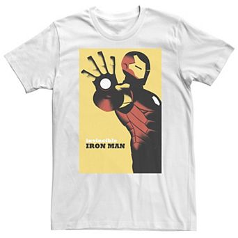 Big & Tall Marvel Avengers Iron Man Golden Invincible Tee