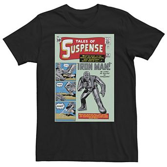 Big & Tall Marvel Avengers Iron Man Suspense Comic Graphic Tee