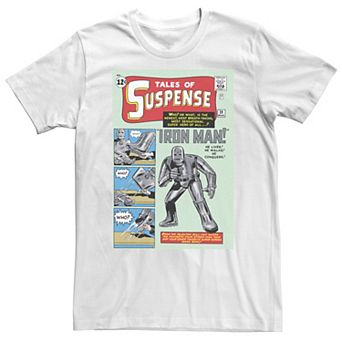 Big & Tall Marvel Avengers Iron Man Suspense Comic Graphic Tee