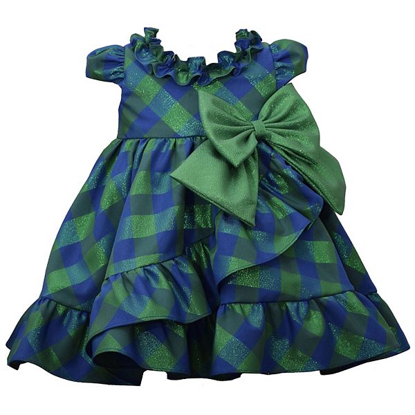 Baby Girl Bonnie Jean Plaid Taffeta Dress
