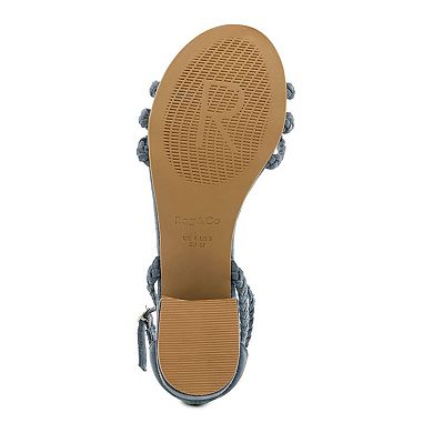 Rag & Co Nicola Women's Braided Block Heel Sandals