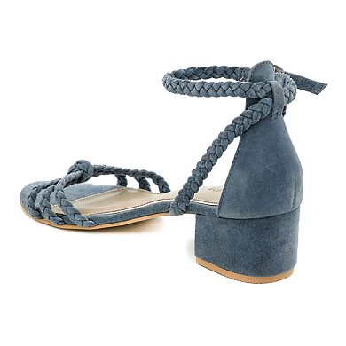 Rag & Co Nicola Women's Braided Block Heel Sandals