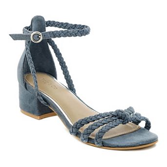 Rag & Co Nicola Women's Braided Block Heel Sandals