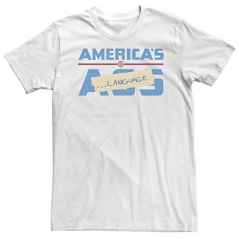 Big & Tall Marvel Avengers: Endgame Captain America Language Tee