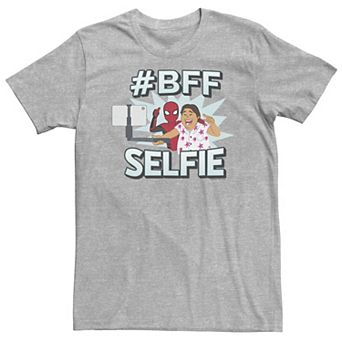 Big & Tall Marvel Spider-Man Far From Home BFF Selfie Graphic Tee