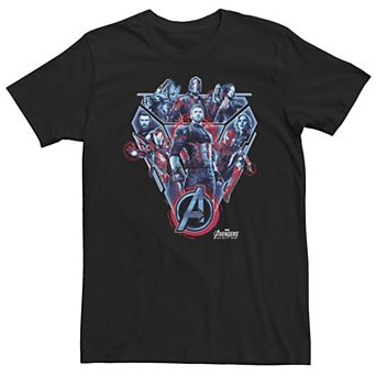 Big & Tall Marvel Avengers Infinity War Tech Group Tee