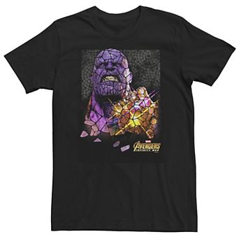 Big & Tall Marvel Infinity War Thanos Stained Glass Tee