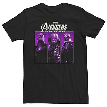 Big & Tall Marvel Infinity War Thanos Purple Trio Tee