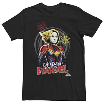 Big & Tall Marvel Avengers Captain Marvel Drawing Tee