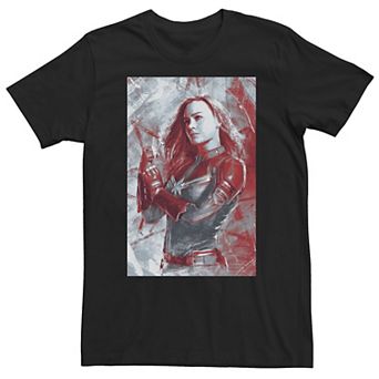 Big & Tall Marvel Avengers Endgame Captain Marvel Painting Tee