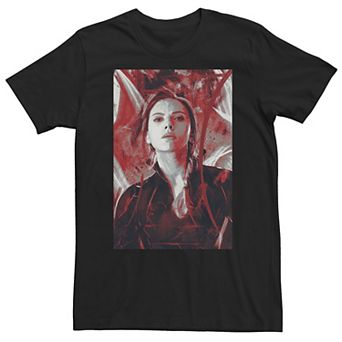 Big & Tall Marvel Avengers Endgame Black Widow Painting Tee