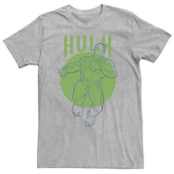 Big & Tall Marvel Avengers Endgame Hulk Outline Poster Tee