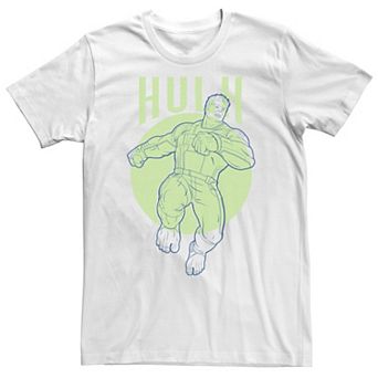 Big & Tall Marvel Avengers Endgame Hulk Outline Poster Tee