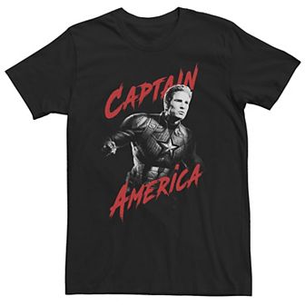 Big & Tall Marvel Avengers Endgame Captain America Tonal Portrait Tee