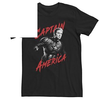 Big & Tall Marvel Avengers Endgame Captain America Tonal Portrait Tee