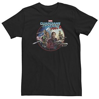 Big & Tall Marvel Guardians of the Galaxy Vol. 2 Team Round Tee