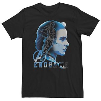 Big & Tall Marvel Avengers Endgame Black Widow Silhouette Poster Tee