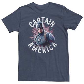 Big & Tall Marvel Avengers Endgame Captain America Space Poster Tee