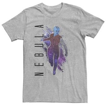 Big & Tall Marvel Avengers Endgame Nebula Galaxy Painted Tee