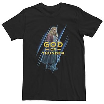 Big & Tall Marvel Avengers: Endgame Thor God Of Thunder Portrait Tee