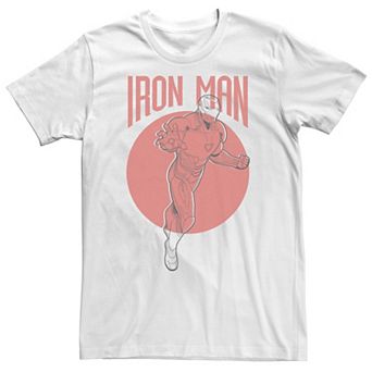 Big & Tall Marvel Avengers Endgame Iron Man Outline Poster Tee