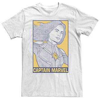 Big & Tall Marvel Avengers Endgame Captain Marvel Pop Art Tee