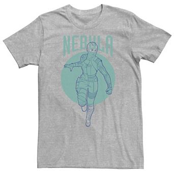 Big & Tall Marvel Avengers Endgame Nebula Outline Poster Tee