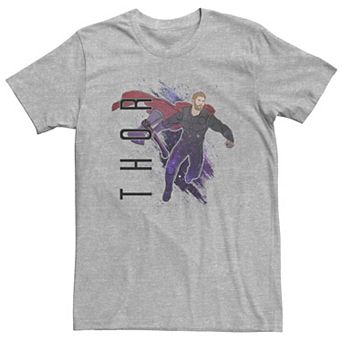 Big & Tall Marvel Avengers Endgame Thor Galaxy Painted Tee