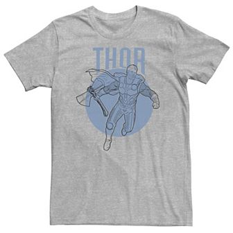 Big & Tall Marvel Avengers Endgame Thor Outline Poster Tee