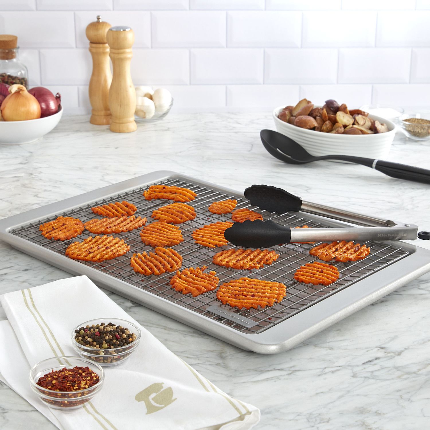 bake Kitchen Aid Sheet Pan KitchenAid Nonstick Cooling Rack - 12.5x17