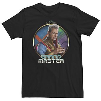 Big & Tall Marvel Thor Ragnarok The Grandmaster Profile Badge Tee