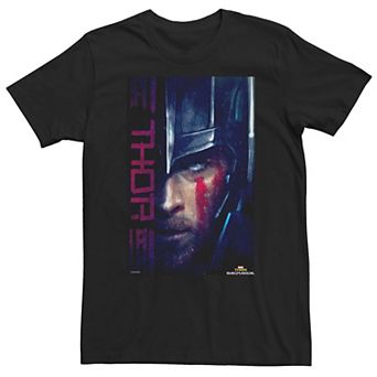 Big & Tall Marvel Thor Ragnarok Mighty God of Thunder Profile Tee